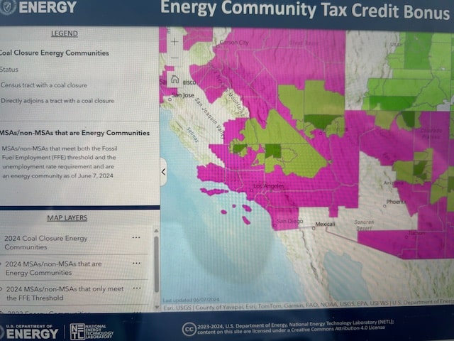 Santa Barbara County businesses are eligible for the Energy Community tax credit adder for installing commercial solar panels